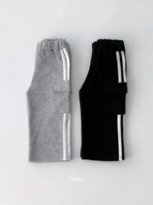 Stripes Fleece Cargo Pants