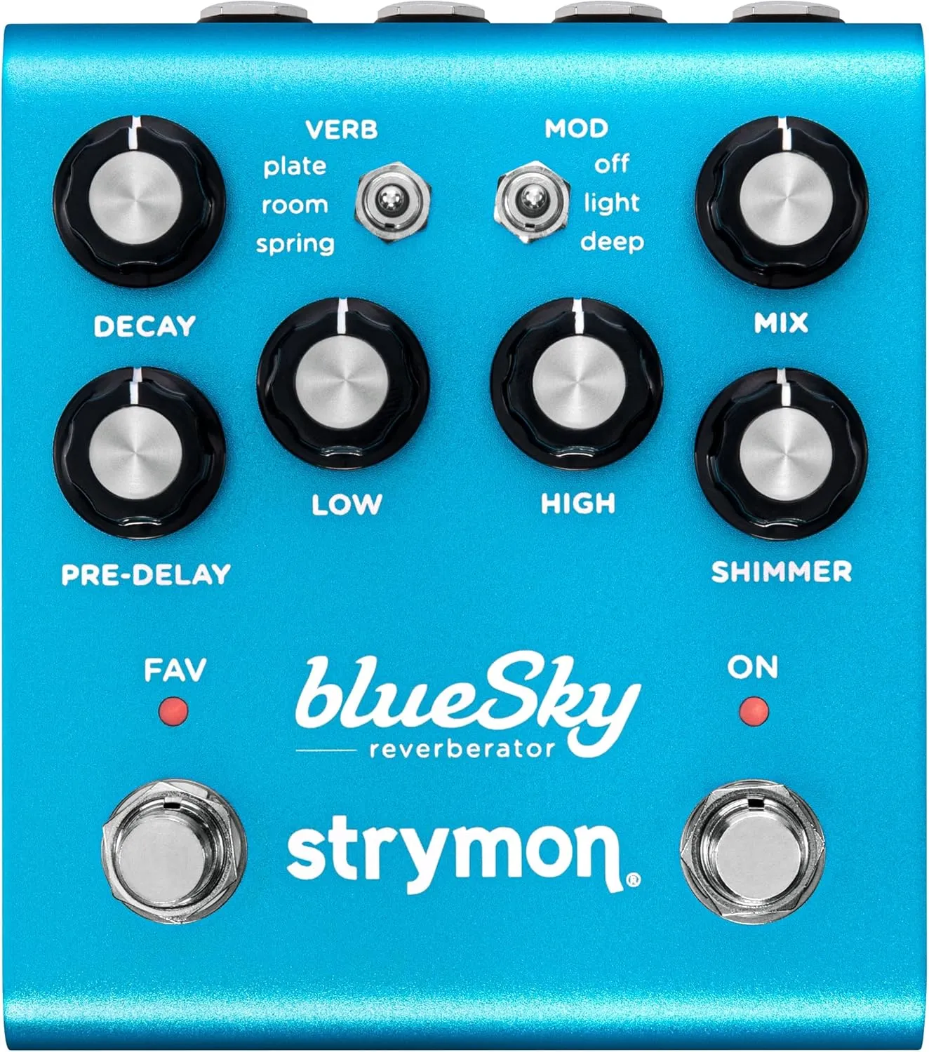 Strymon blueSky V2 Guitar Effects Pedal with Studio Quality Plate, Room and Spring Reverbs, for Electric and Acoustic Guitar, Synths, Vocals and Keyboards