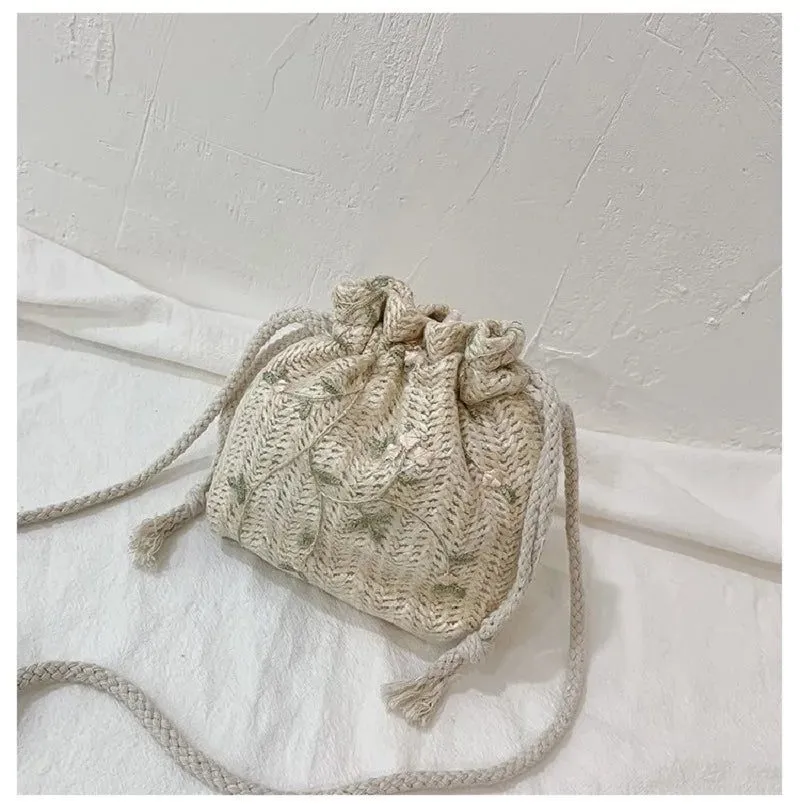 Stylish Woven Straw Shoulder Bags for Women