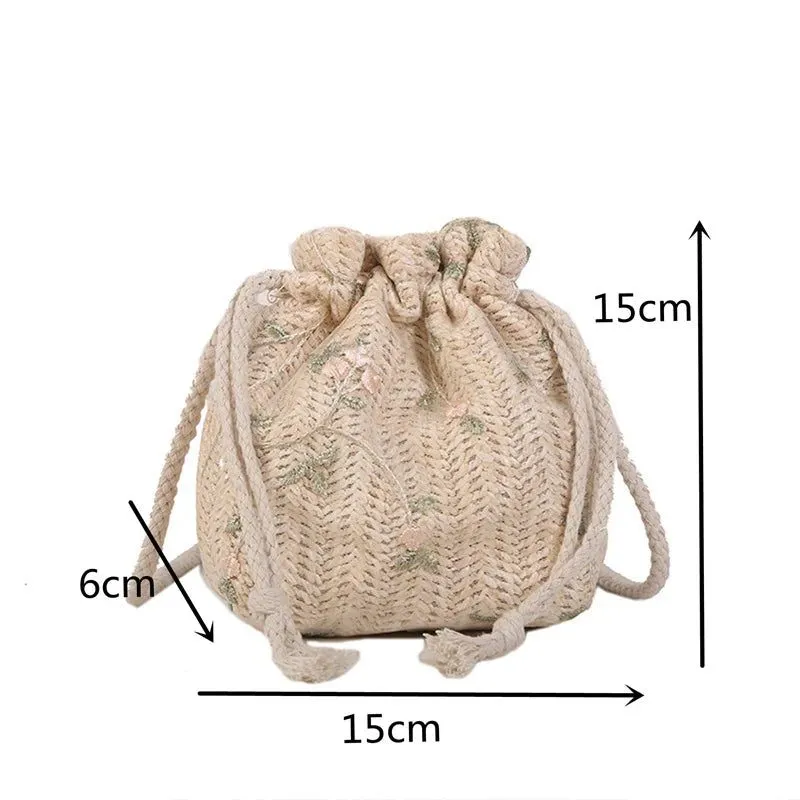 Stylish Woven Straw Shoulder Bags for Women
