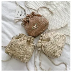 Stylish Woven Straw Shoulder Bags for Women