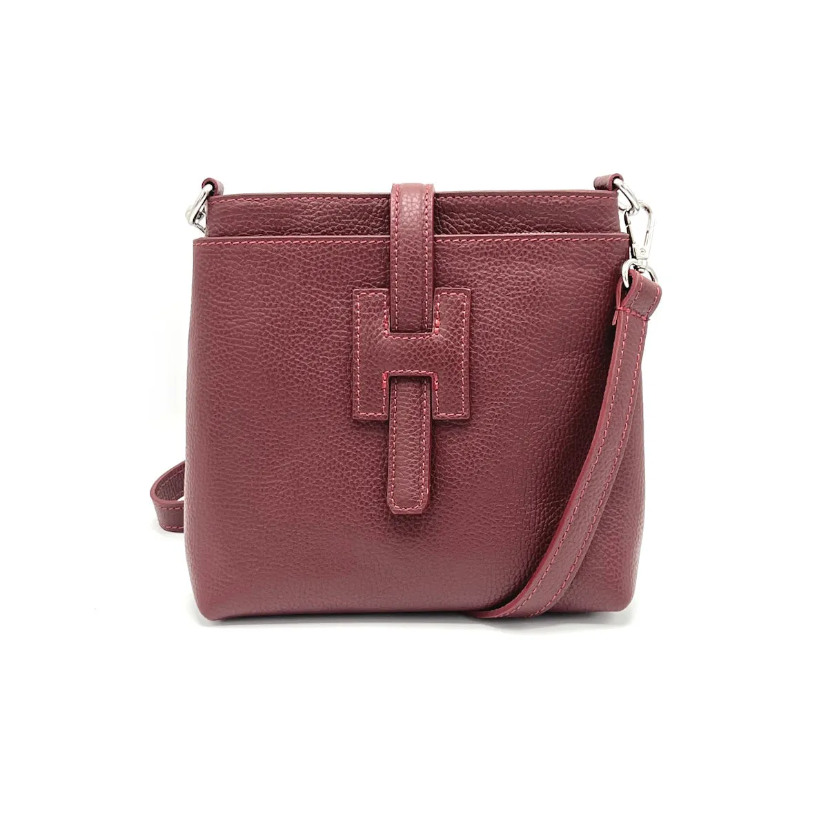 Summer collection, genuine leather shoulder bag, Made in Italy, art. 112562