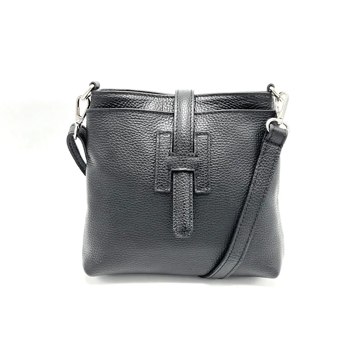 Summer collection, genuine leather shoulder bag, Made in Italy, art. 112562
