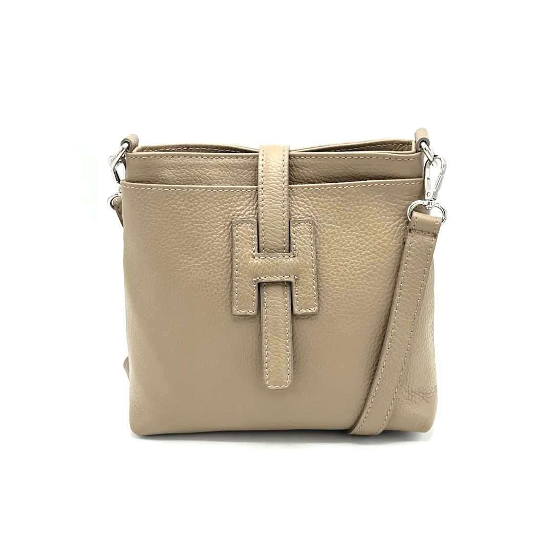 Summer collection, genuine leather shoulder bag, Made in Italy, art. 112562