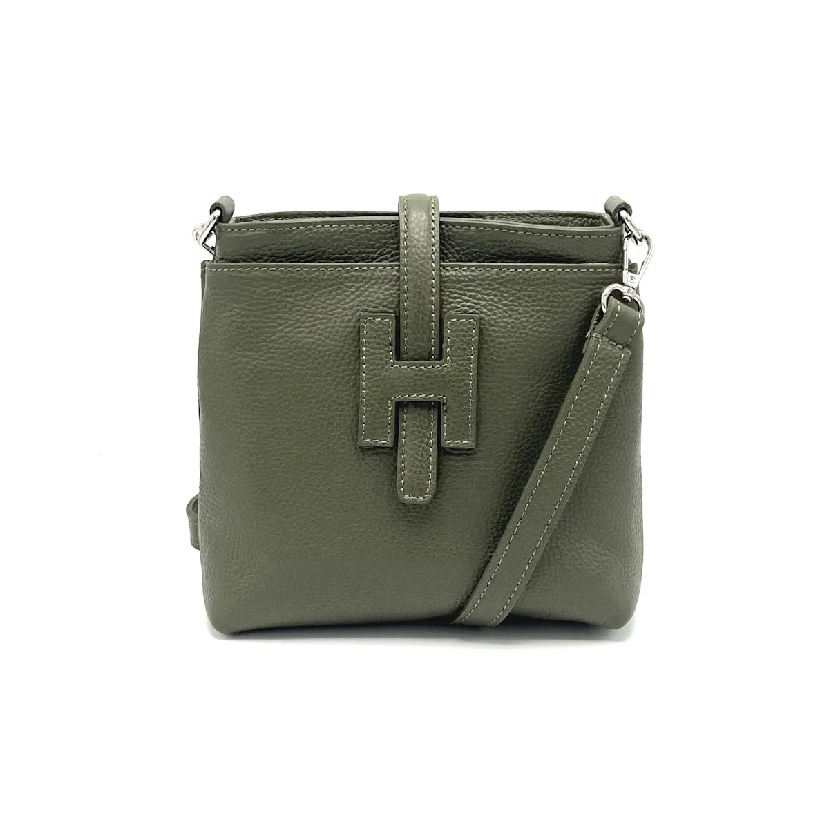 Summer collection, genuine leather shoulder bag, Made in Italy, art. 112562