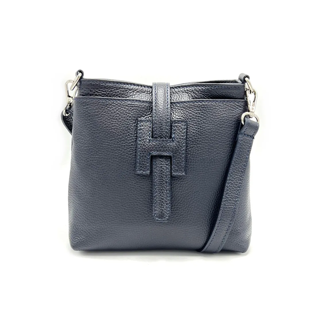 Summer collection, genuine leather shoulder bag, Made in Italy, art. 112562