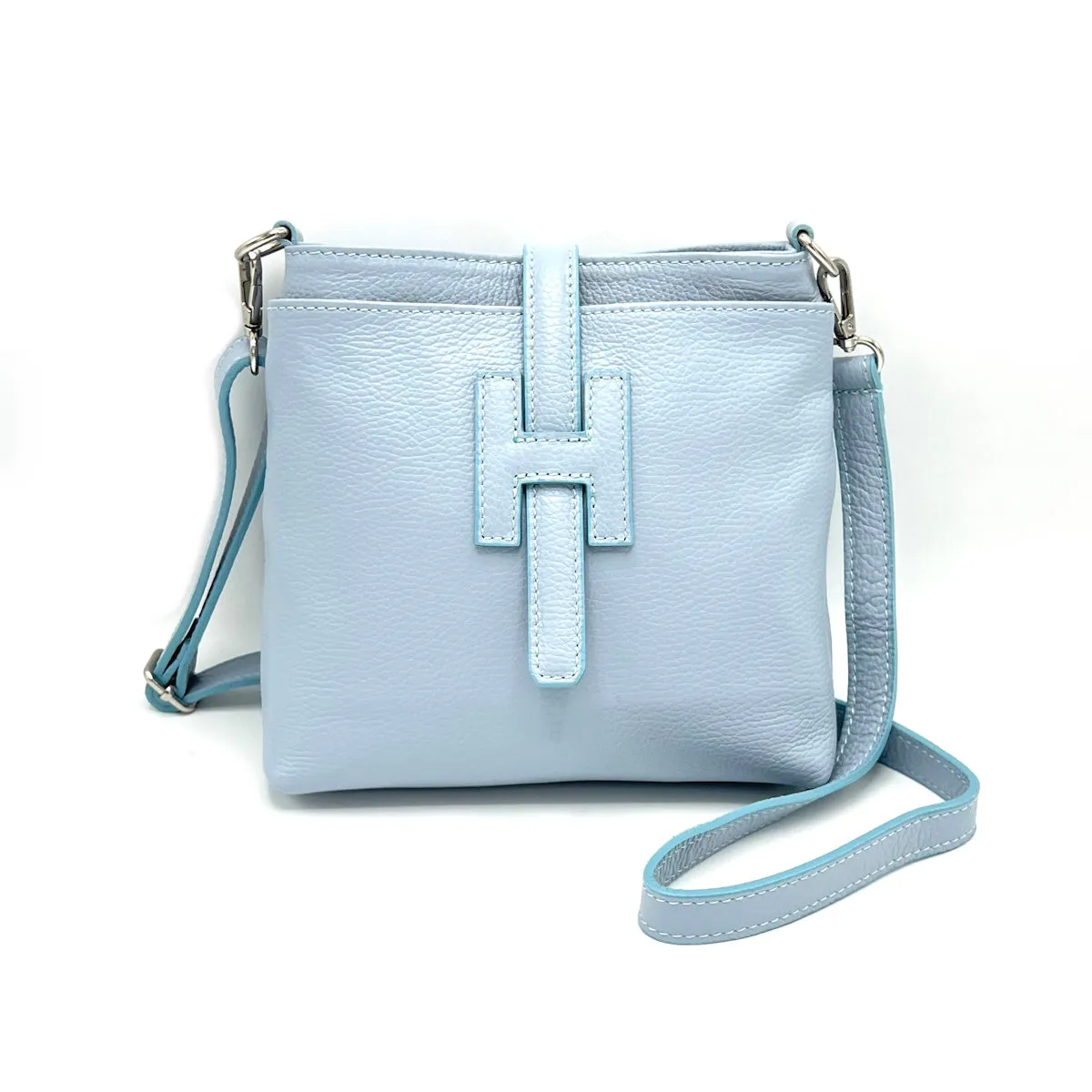 Summer collection, genuine leather shoulder bag, Made in Italy, art. 112562
