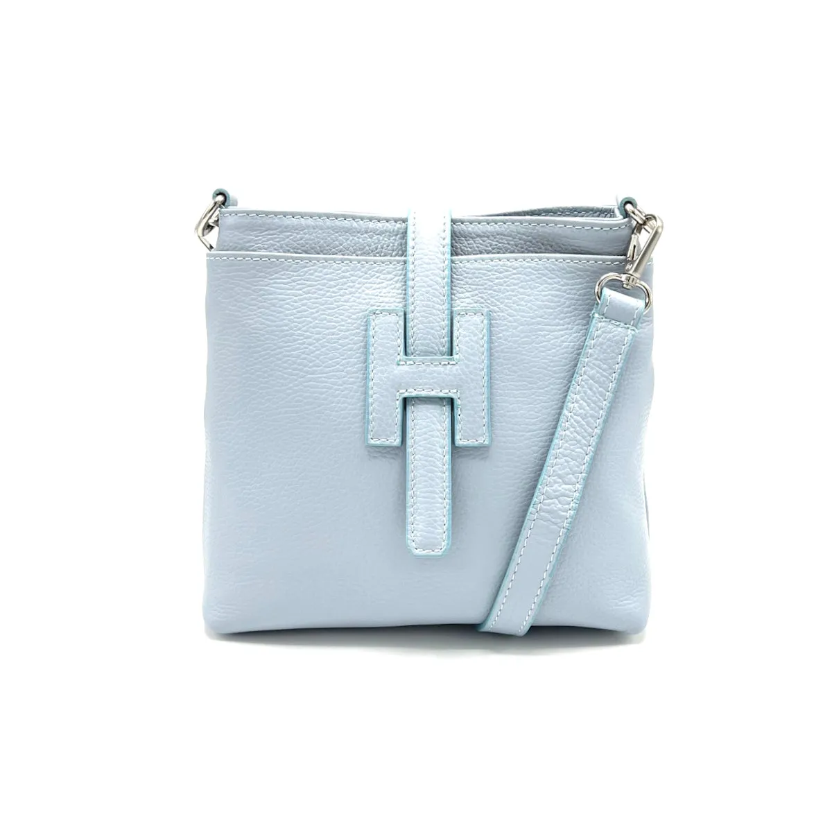 Summer collection, genuine leather shoulder bag, Made in Italy, art. 112562