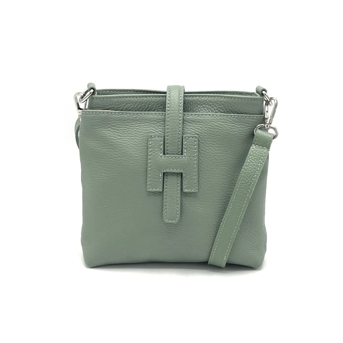 Summer collection, genuine leather shoulder bag, Made in Italy, art. 112562