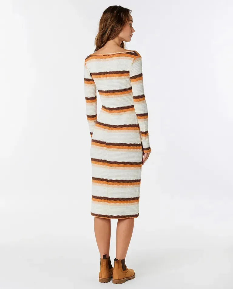 Sun Club Stripe Midi Dress