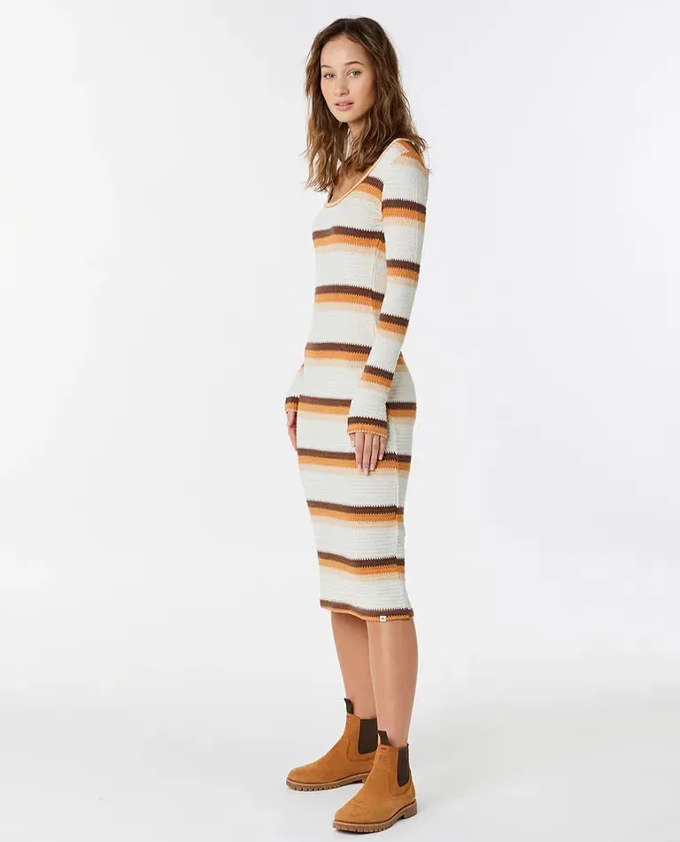 Sun Club Stripe Midi Dress
