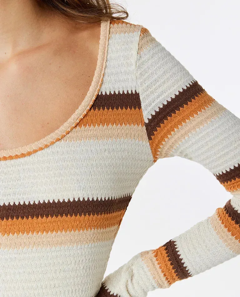 Sun Club Stripe Midi Dress