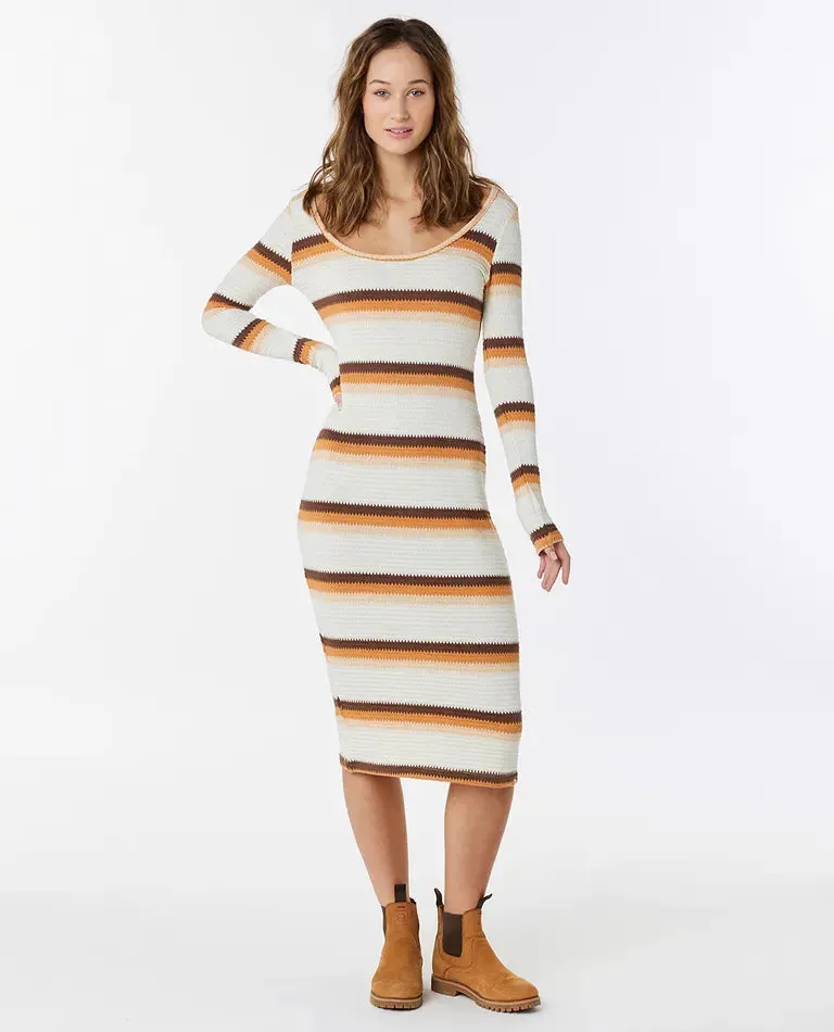 Sun Club Stripe Midi Dress