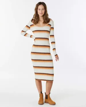 Sun Club Stripe Midi Dress