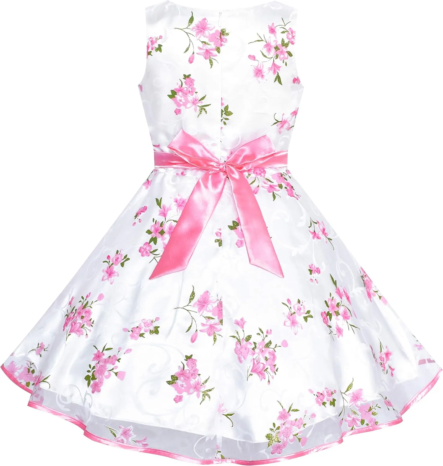 Sunny Fashion 3 Layers Girls Dress Sunflower Wave Pageant Bridesmaid Kids