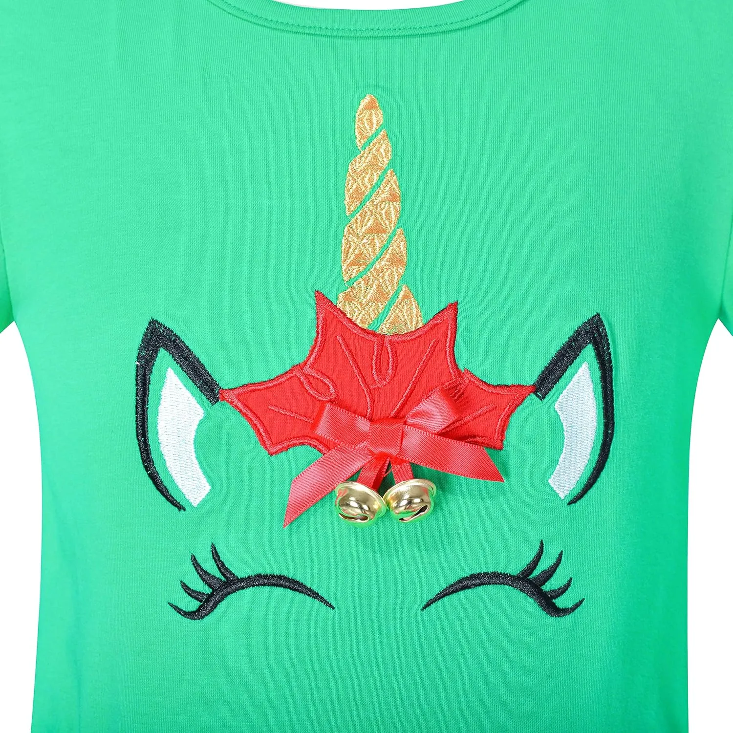 Sunny Fashion Girls Dress Christmas Santa Hat Long Sleeve Party Dress Size 6-12