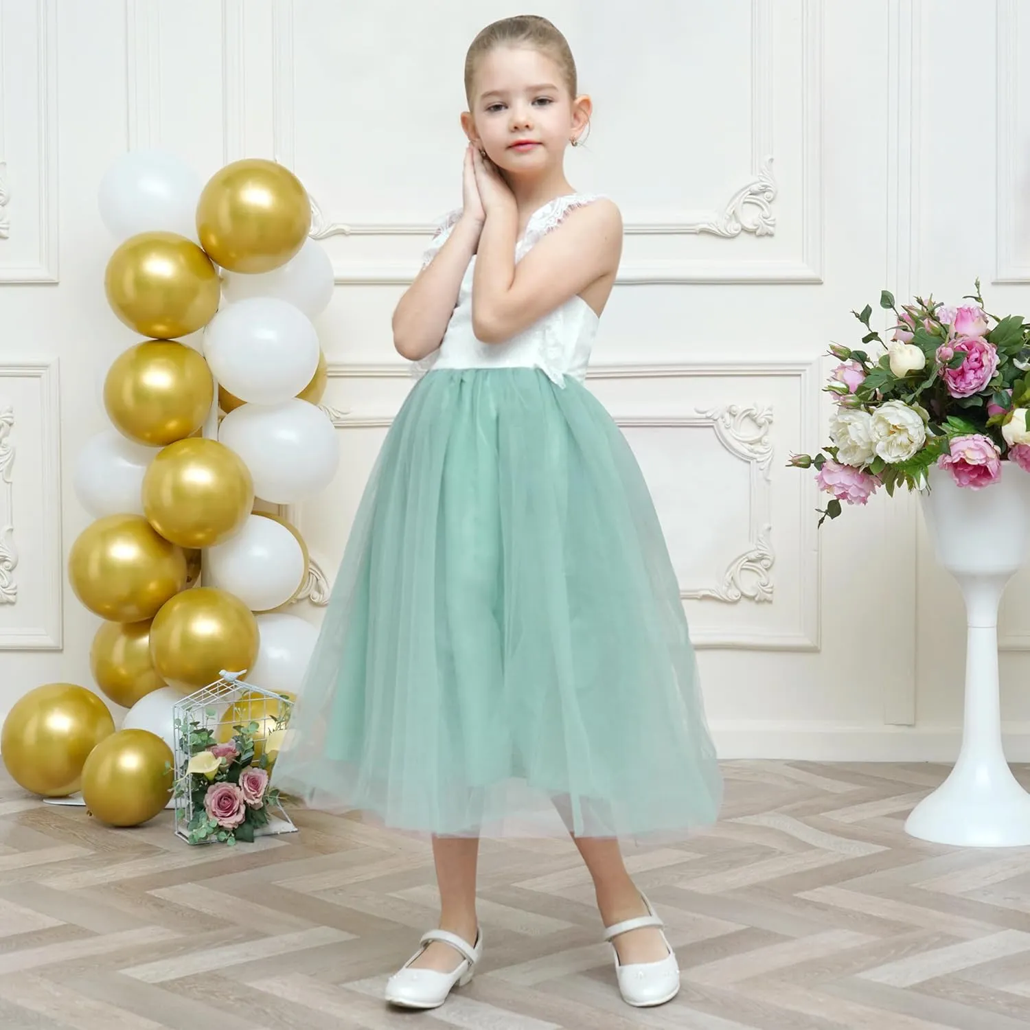 Sunny Fashion Girls Dress Purple Lace Tulle Sleeveless Hollow Back Party Pageant