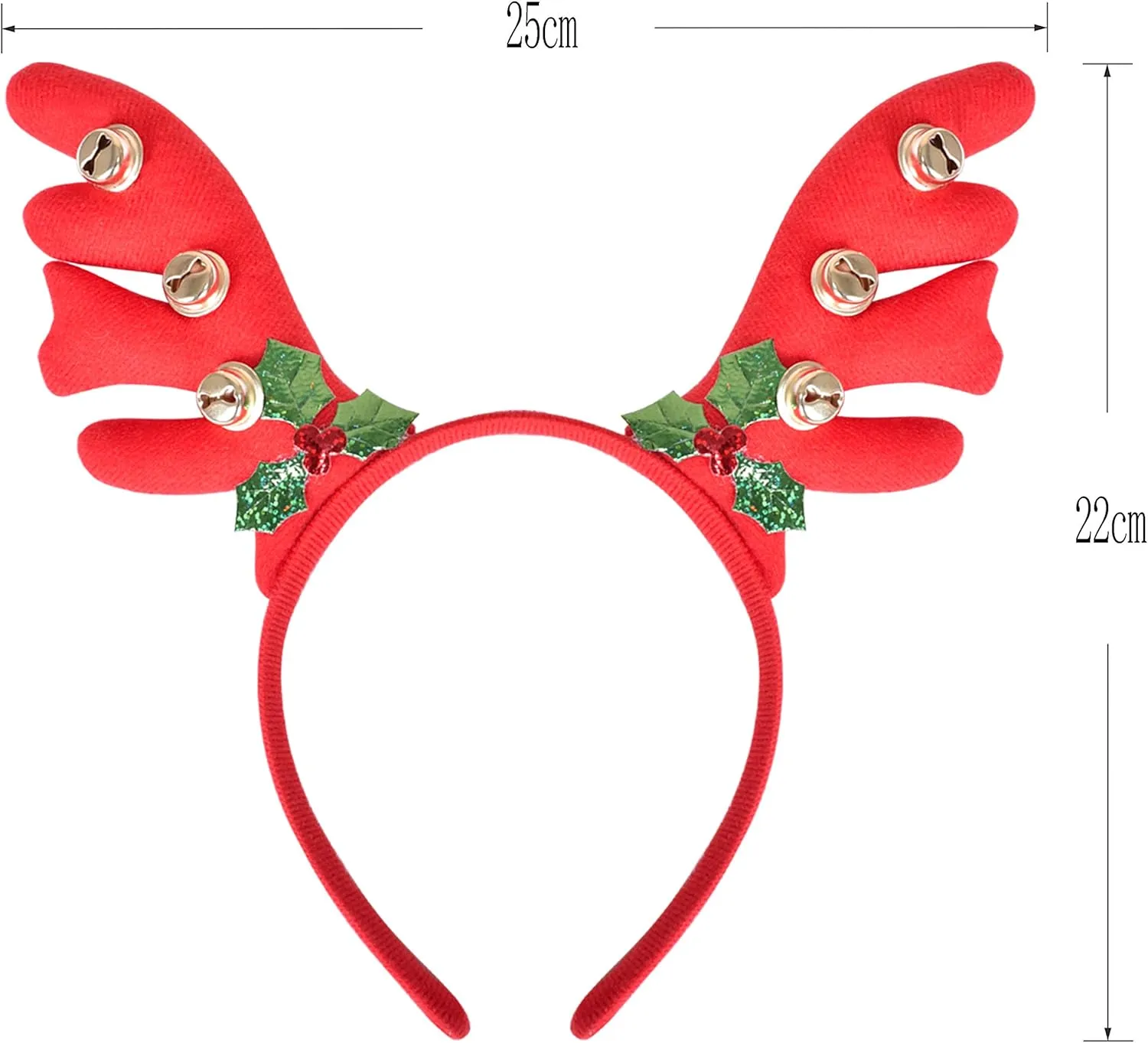 Sunny Fashion Girls Dress Reindeer Headband Santa Christmas Long Sleeve Party Dress