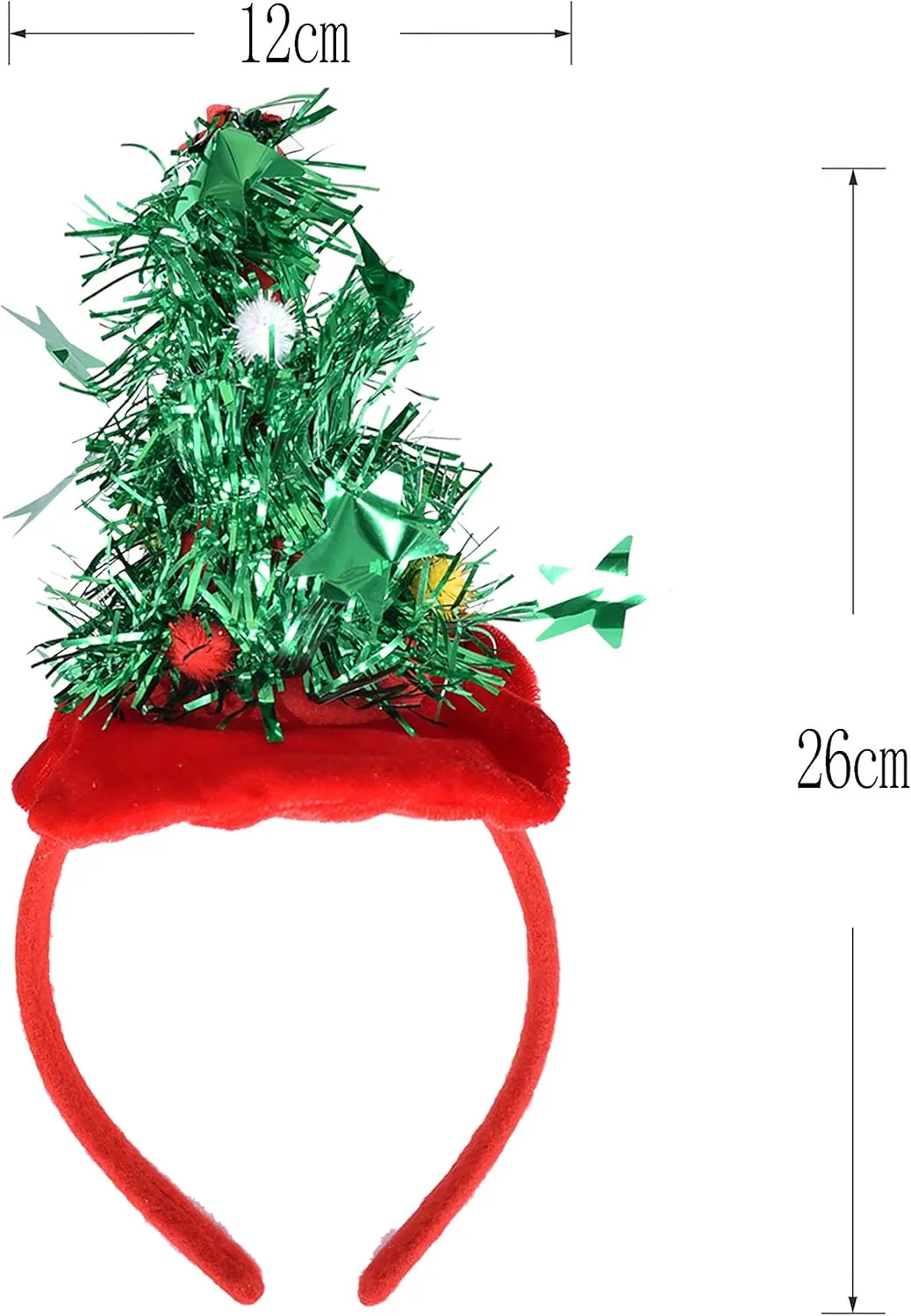 Sunny Fashion Girls Dress Reindeer Headband Santa Christmas Long Sleeve Party Dress