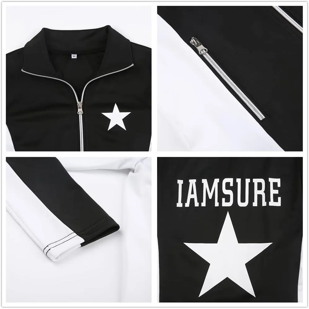 Sup-Coente Trendy Crop Jacket for Women or Teen Gilrs Y2k Cropped Top