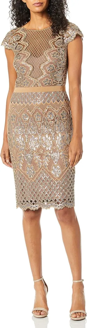Tadashi Shoji Women's C/S Sequin Lace Gown