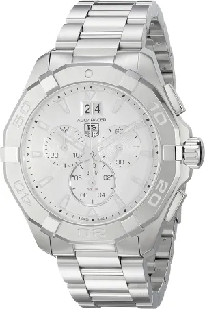 TAG Heuer Men's CAY1111.BA0925 Aquaracer Analog Display Swiss Automatic Silver Watch