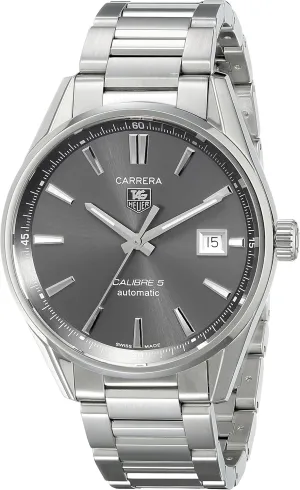 TAG Heuer Men's WAR211C.BA0782 Carrera Analog Display Swiss Automatic Silver Watch