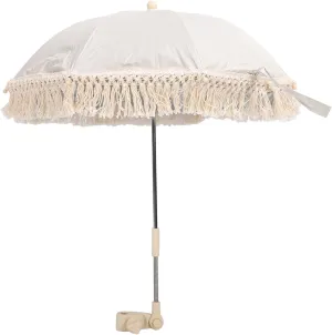 Tassel Baby Outdoor Parasol, Fringe Ultraviolet Proof Children Outdoor Beach Umbrella with Carry Bag for Photography Props Seaside Garden