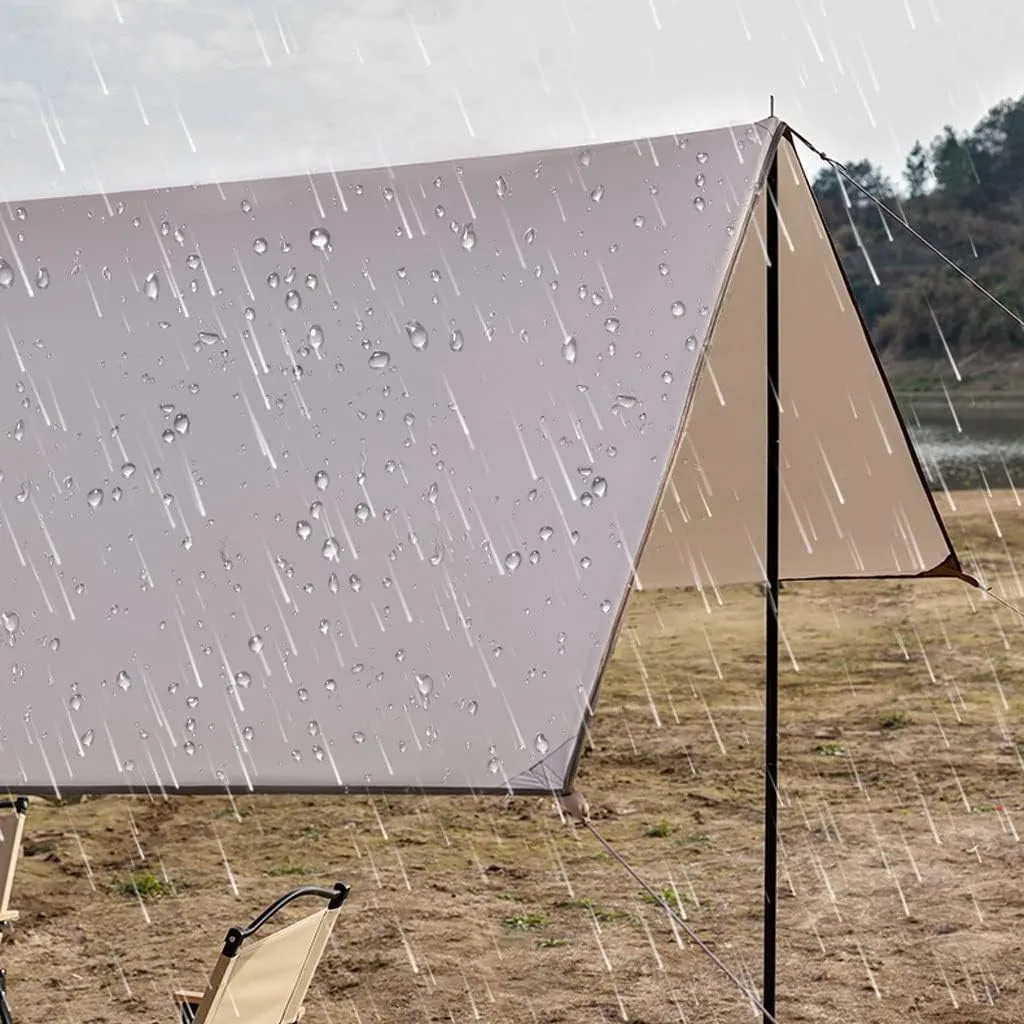 Tent Tarp Camping Tarps Lightweight Waterproof Rectangle Shelter Outdoor Tent Awning Canopy Tent Tarp (Size : 4.38 * 2.92m)