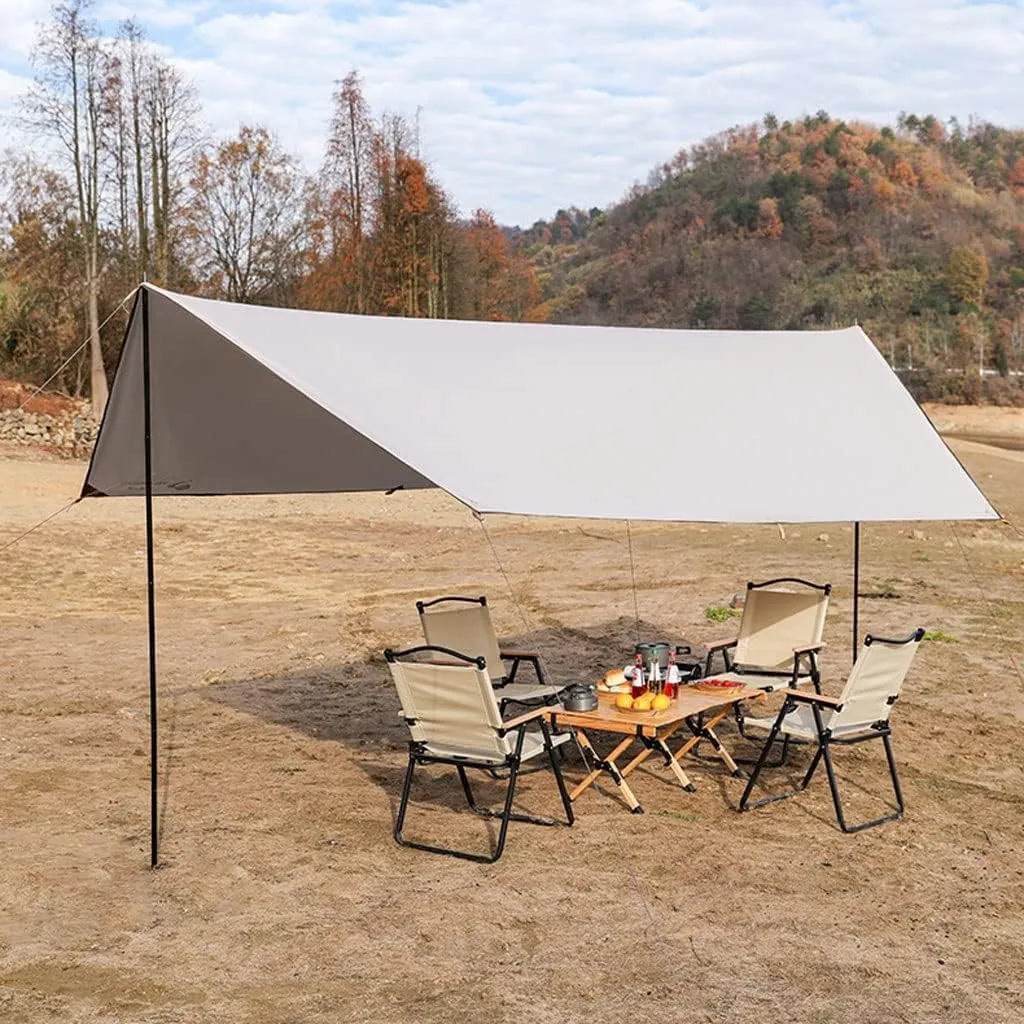 Tent Tarp Camping Tarps Lightweight Waterproof Rectangle Shelter Outdoor Tent Awning Canopy Tent Tarp (Size : 4.38 * 2.92m)