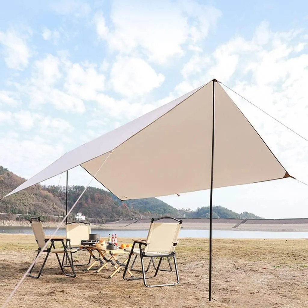 Tent Tarp Camping Tarps Lightweight Waterproof Rectangle Shelter Outdoor Tent Awning Canopy Tent Tarp (Size : 4.38 * 2.92m)