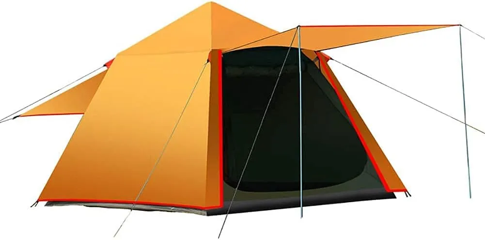 Tent,Camping Hiking Sun Shelter,Outdoor Double Layer Easy Set Up 3-4 People Blue 86x61inch