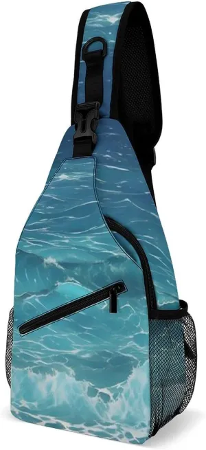 The Deep Ocean Sling Bag for Men Women Travel Crossbody Bags Large Hiking Sling Backpack Chest Bag Man Purse