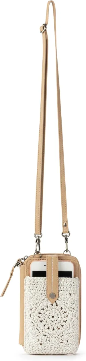 The Sak Silverlake N/S Smartphone Crossbody, Natural Medallion