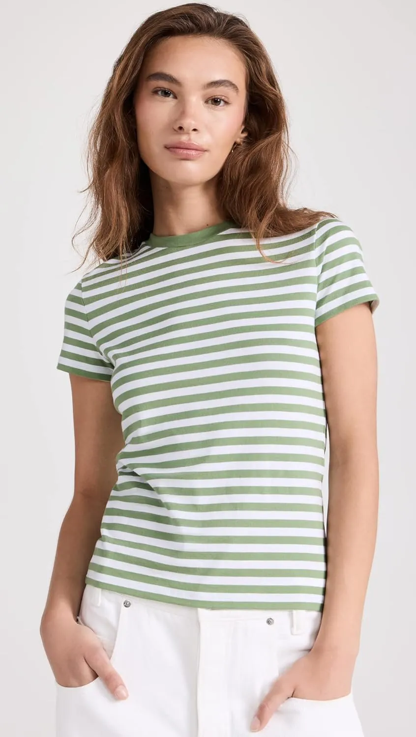 Theory Women's Stripe Tiny Tee