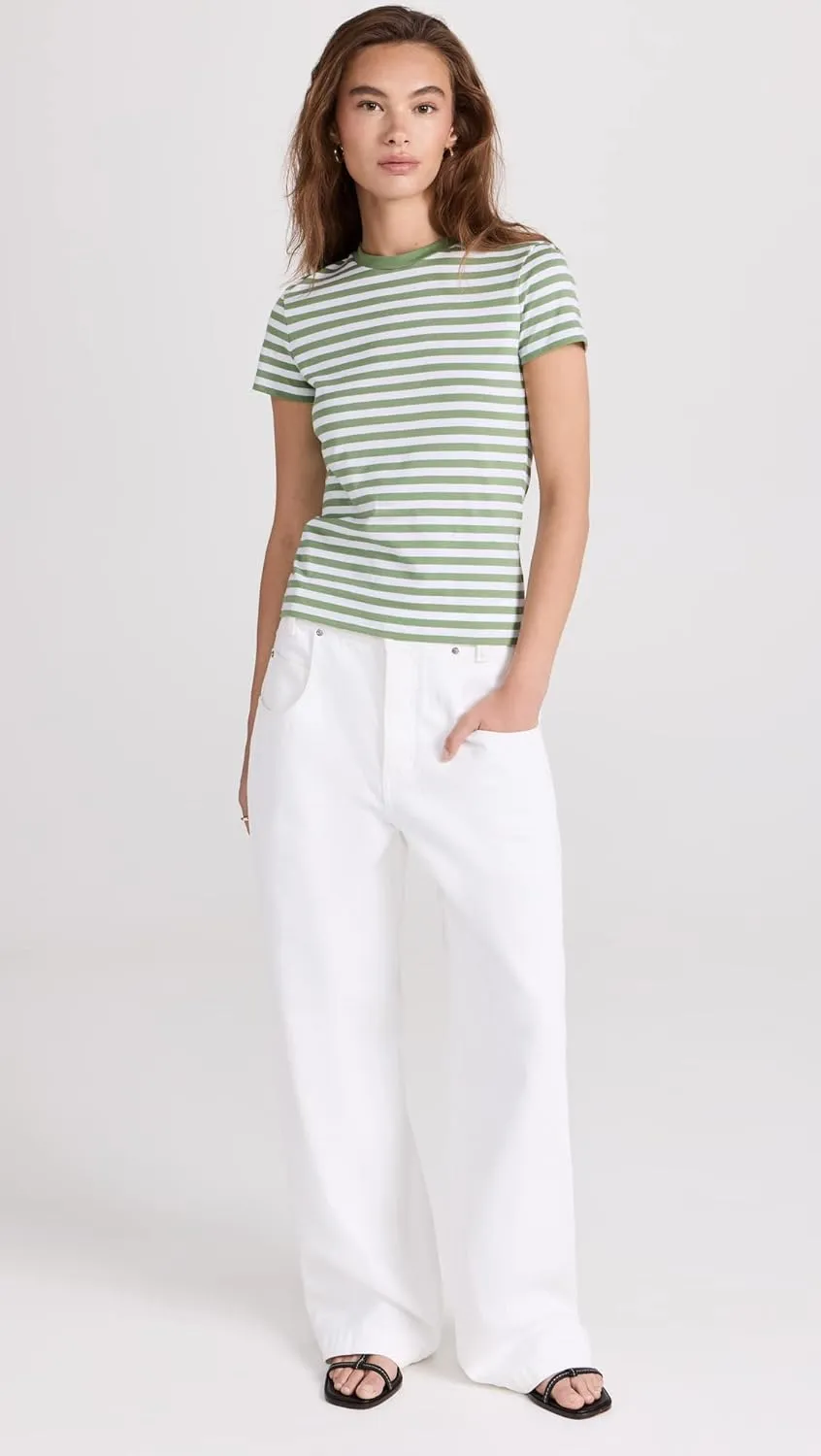 Theory Women's Stripe Tiny Tee