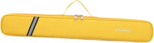 Thickened Bamboo Flute Bag Shoulder Bag Oxford Cloth Portable Flute Carrying Bag, Yellow