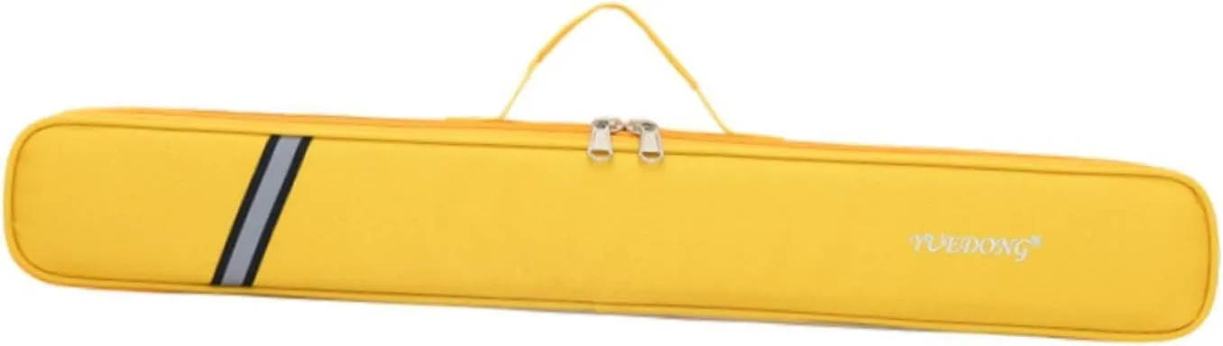 Thickened Bamboo Flute Bag Shoulder Bag Oxford Cloth Portable Flute Carrying Bag, Yellow