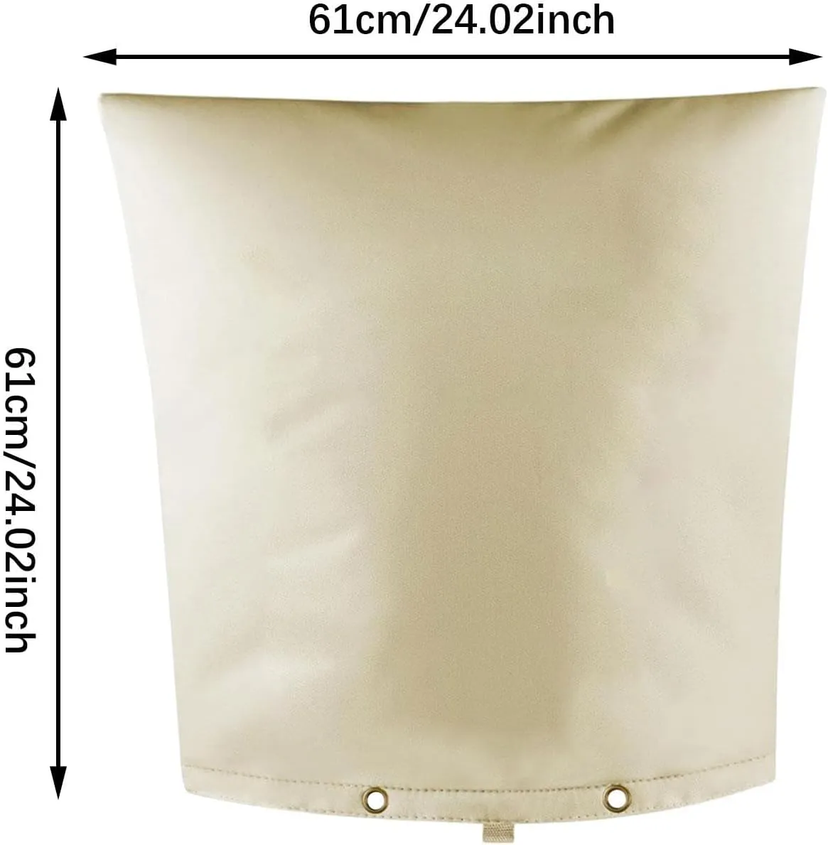 Thickened Winter Garden Faucet Bag Cover Waterproof Water Pipe Cover Backflow Valve Cover, 61x61cm