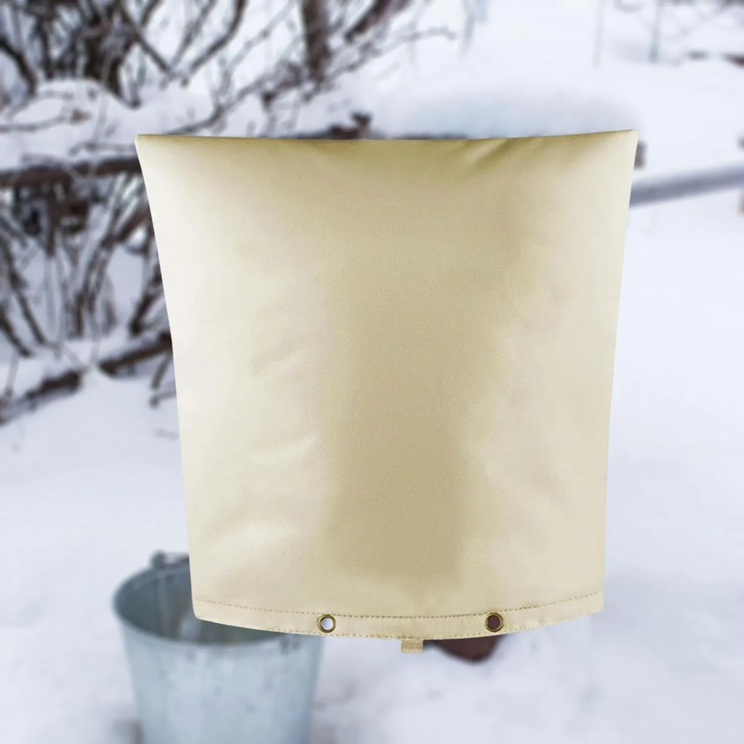 Thickened Winter Garden Faucet Bag Cover Waterproof Water Pipe Cover Backflow Valve Cover, 61x61cm
