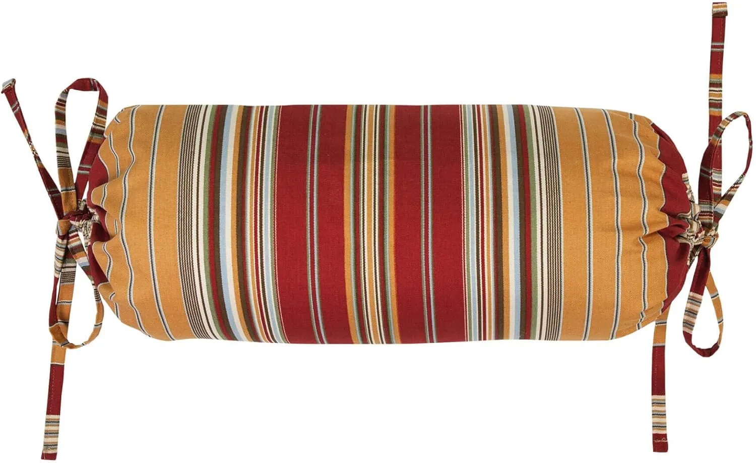 Thomasville At Home Breeze Tapestry Neckroll - Stripe, (1) Pillow with Filler, Indoor, Cotton