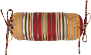 Thomasville At Home Breeze Tapestry Neckroll - Stripe, (1) Pillow with Filler, Indoor, Cotton