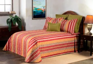 Thomasville At Home Breeze Tapestry Stripe Bedspreads, Twin 110" Long x 81" Wide, Single Cotton Bedspread (1), Bedroom