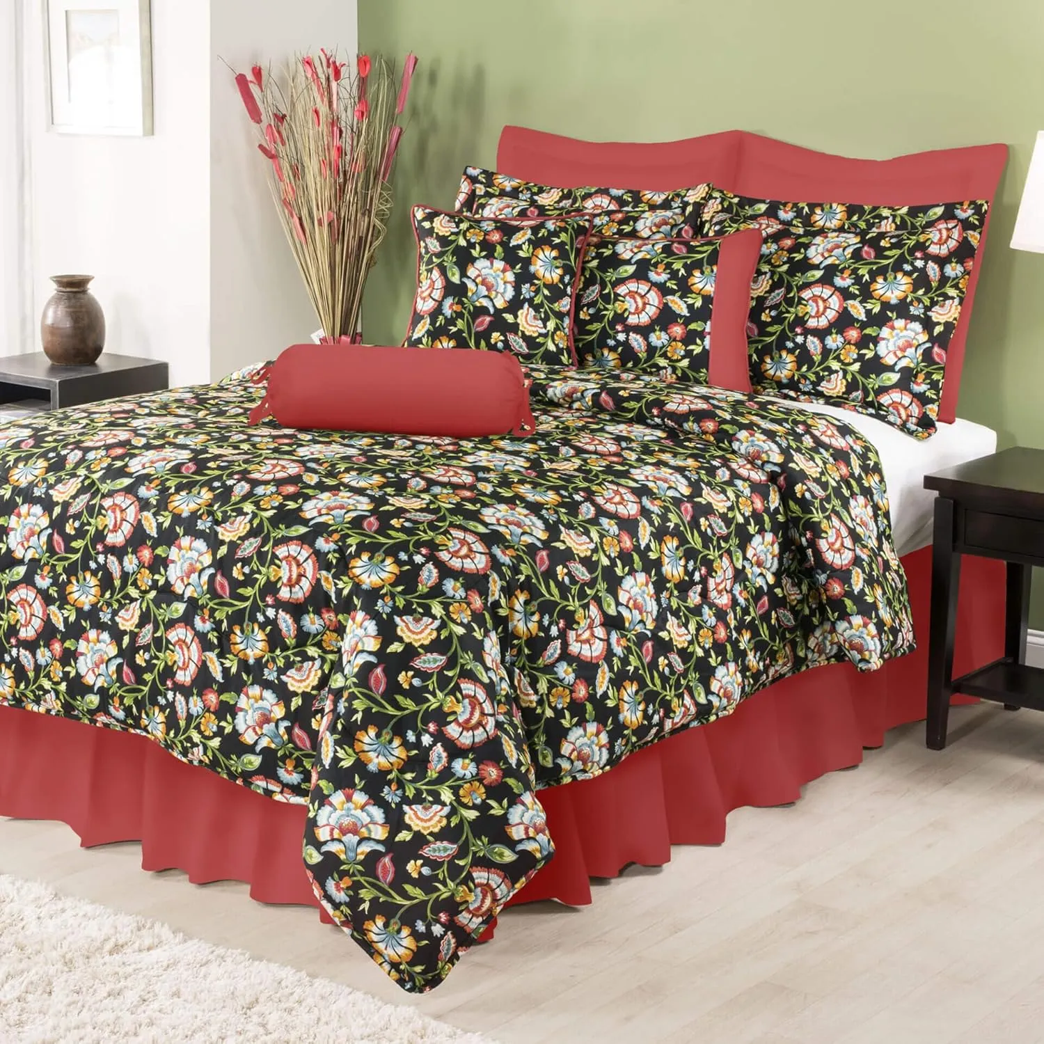 Thomasville At Home Cambridge Noir Comforter Only, Queen Comforter Only 96" Long x 92' Wide, Cotton,