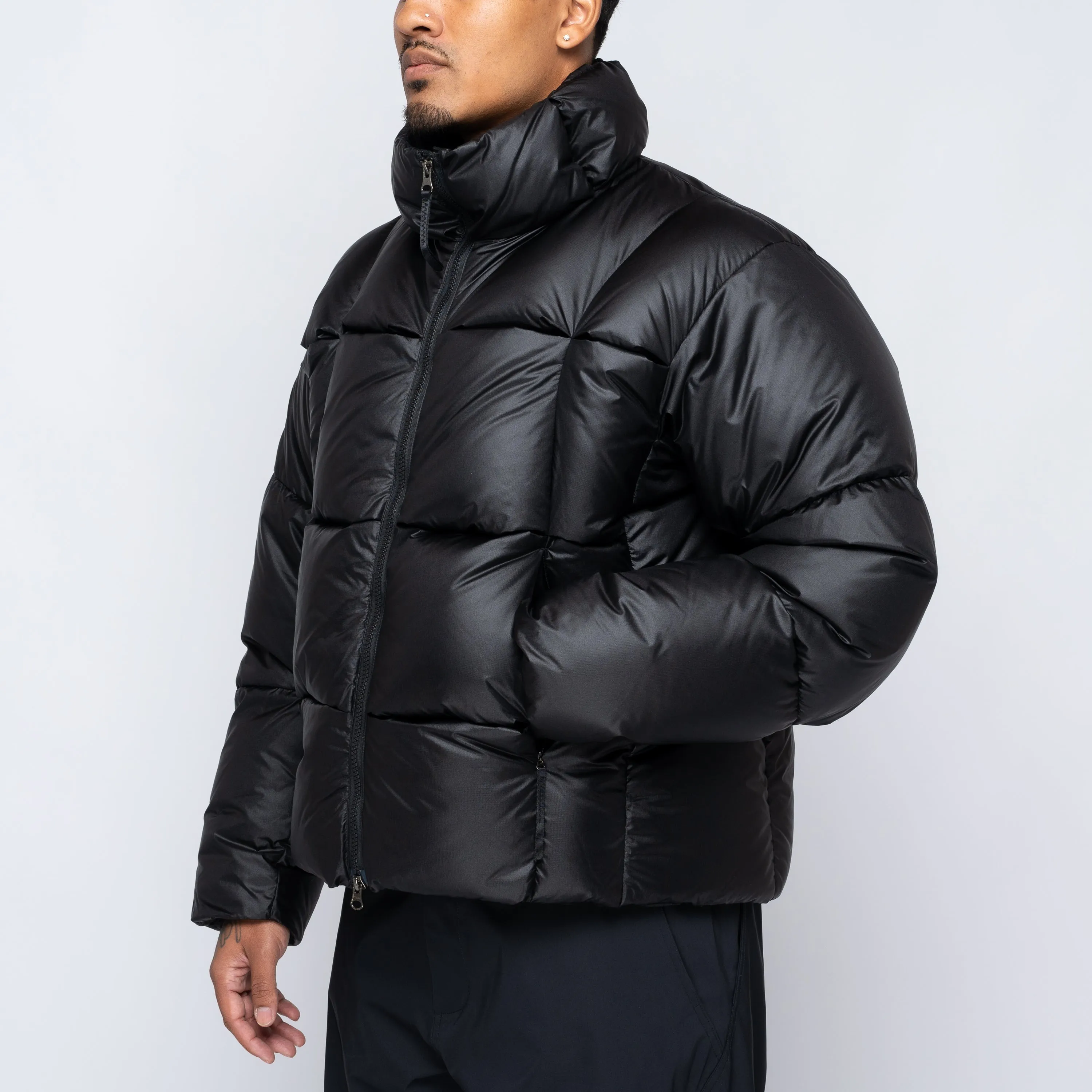 Three-Dimensional Down Jacket Black GZ24303