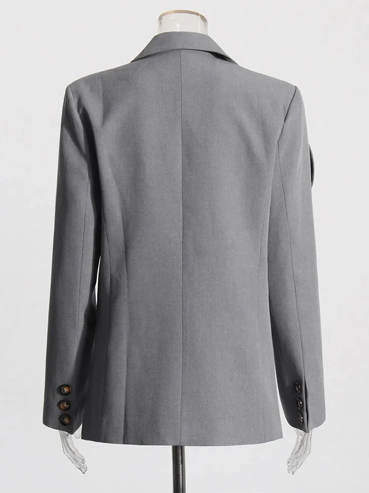Three-dimensional Flower V Neck Loose Suit Blazer