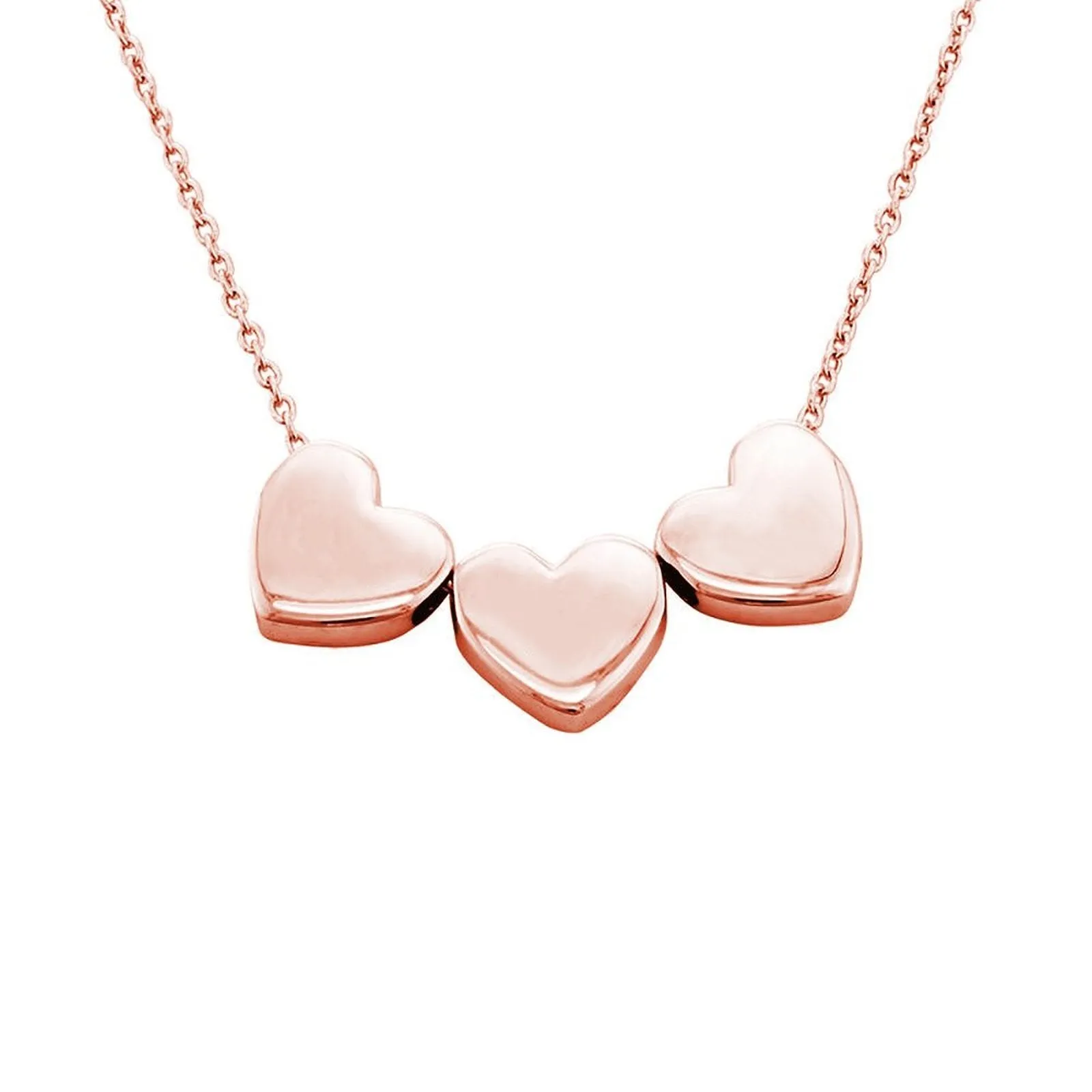 Three Dimensional Heart Necklace