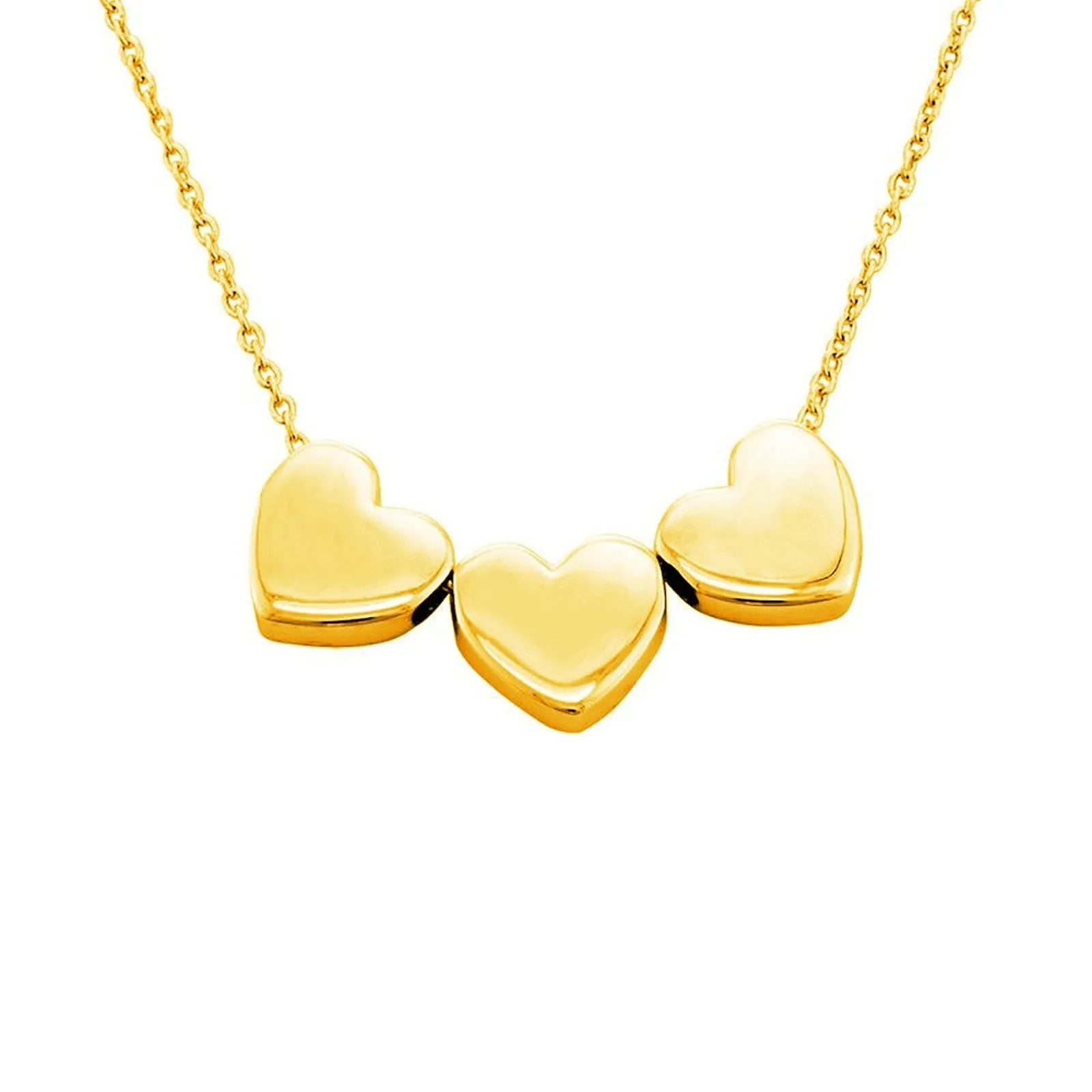 Three Dimensional Heart Necklace
