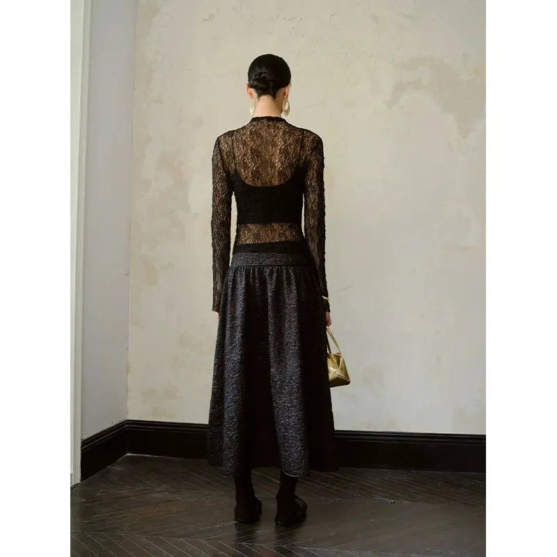 Three-Dimensional Lace Top
