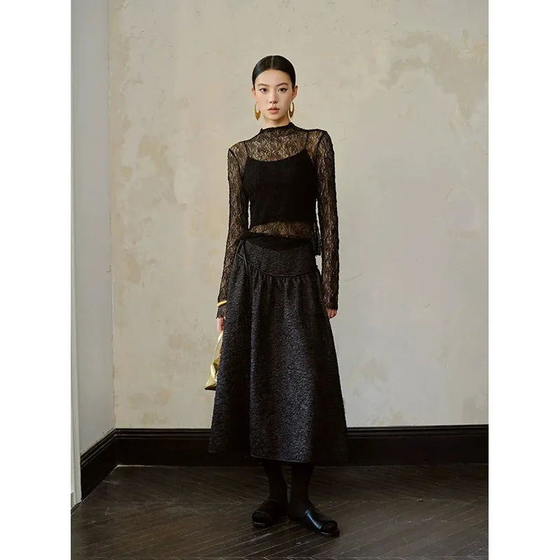 Three-Dimensional Lace Top